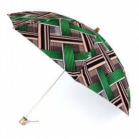 アフリカンプリント パーニュ日傘折りたたみ 竹取手 かご編み