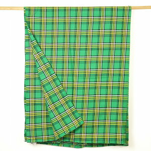 マサイシュカ(マサイブランケット) 緑x黄x黒細ライン ケリチョ 大判 150x200 ひざ掛け 膝掛け 冬 レディース メンズ 寝具 毛布 掛け毛布 ブランケット チェック柄