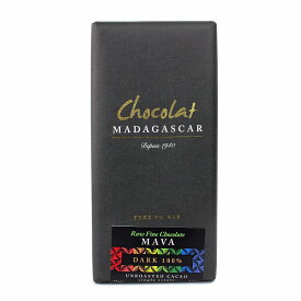 Rawダークチョコレート100% MAVA農園 75g【ショコラマダガスカル】■