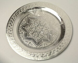 モロッコシルバートレイ φ30cm