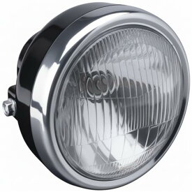 ミニヘッドライト 130mm ガラスレンズ 12V 35W 取付幅 155mm 汎用 4ミニ モンキー エイプ