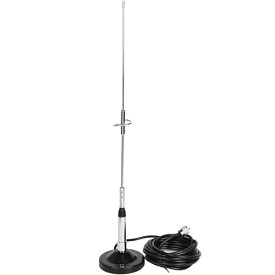 モービルアンテナ 3点セット 強力マグネット基台 同軸ケーブル 5m セット 144/430MHz アマチュア無線 車載 (スタンダード)