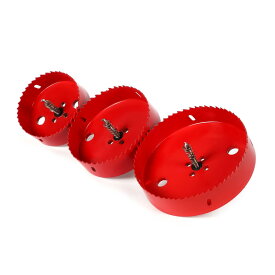 バイメタル ホールソー ホルソー 穴あけ 切削 工具 100mm 125mm 150mm (3本セット)