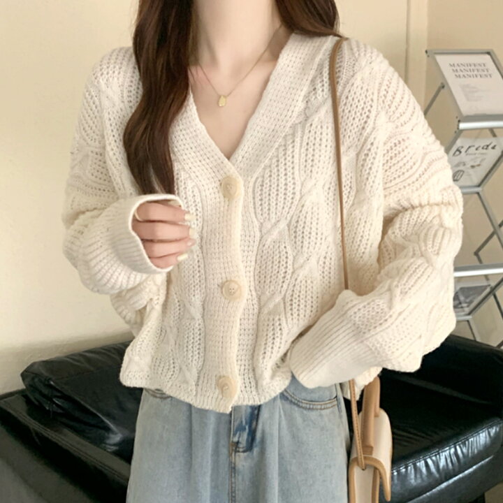 楽天市場】ドルマンスリーブニットカーディガン レディース トップス  