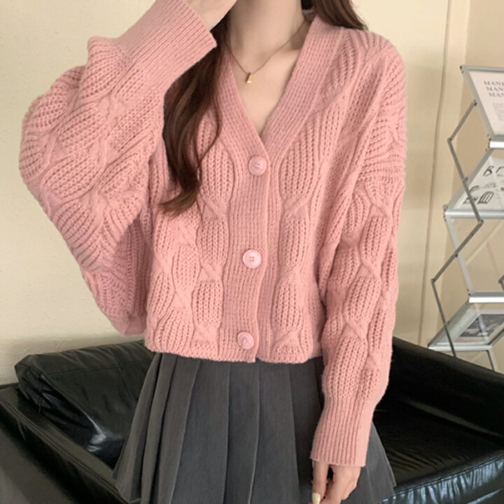 楽天市場】ドルマンスリーブニットカーディガン レディース トップス  