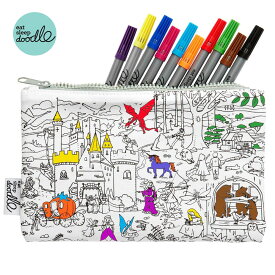 【選べる無料ギフトシール♪】正規品 eatsleepdoodle　fairytales and legends pencilcase FTPEN ウォッシュペン ペンシルケース 塗り絵 サスティナブル キッズ プレゼント