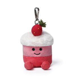 【選べる無料ラッピング！】正規品 McHugs Strawberry Cake Bag Charm mc600208 バッグチャーム ケーキ マックハグス イギリス ふわふわ かわいい 幼児 保育園 孫 入園 プレゼント