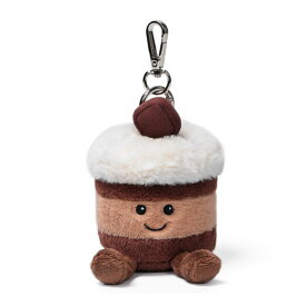 【選べる無料ラッピング！】正規品 McHugs Chocolate Cake Bag Charm mc600223 バッグチャーム ケーキ マックハグス イギリス ふわふわ かわいい 幼児 保育園 孫 入園 プレゼント