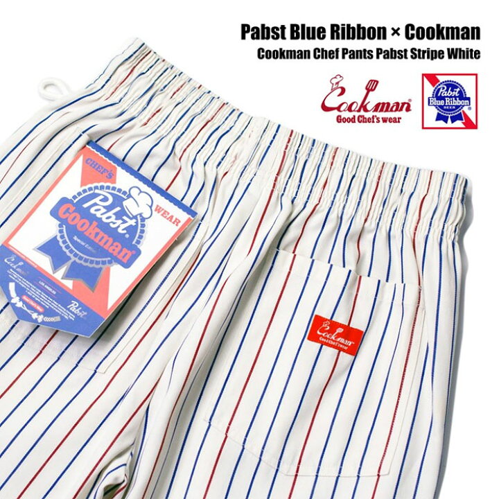 楽天市場】(10％OFFクーポン配布中！) クックマン × パブストブルーリボン シェフパンツ COOKMAN × Pabst Blue Ribbon  Chef Pants : AFRO JACK