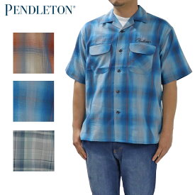 (FINAL SALE) ペンドルトン メンズ オープン カラー シャツ 半袖 PENDLETON OPEN COLLAR SHIRT