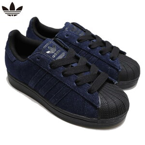 アディダス オリジナルス スニーカー シューズ レディース スーパースター 2 ダブル デニム ブラック ネイビー adidas Originals SUPERSTAR II W