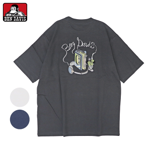 �x���f�C�r�X ���� T�V���c ���C�h ���g�� (���[���� ��������) BEN DAVIS CASSTTE PLAYER EMB TEE �x���f�[�r�X / �x�� �f�C�r�X (SA)