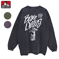 ベンデイビス 長袖 ロンT Tシャツ ワイドサイズ パウダーブリーチ (メール便 送料無料) BEN DAVIS VASE W…