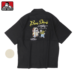 �x���f�C�r�X �V���c �X���b�g �X�g���[�g�w�� �����V���c �h�J (���[���֑�������) BEN DAVIS JUNKEBOX O/C SHIRT �x���f�[�r�X / �x�� �f�C�r�X (SA)