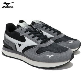 (お得なクーポン発行中！) ミズノ スニーカー メンズ レディース ランニングシューズ ブラック×ライトグレー×グレー MIZUNO RB87