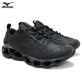 (お得なクーポン発行中！) ミズノ スニーカー メンズ レディース ランニングシューズ ブラック MIZUNO WAVE PROPHECY 13.2