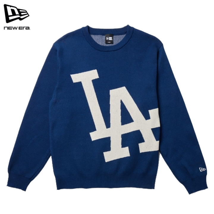 ニューエラ 長袖 ニット ビッグロゴ ドジャース ネイビー トップス メンズ レディース NEW ERA GF KNIT SWEATER LOSDOD NVY 楽天市場】ニューエラ 長袖 ニット ビッグロゴ ドジャース ネイビー