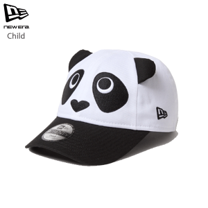 ニューエラ キャップ キッズ 9TWENTY ユース 子供 帽子 耳つき パンダ ブラック ホワイト NEW ERA CLD920 ANIMAL PANDA WHI BLK