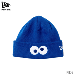 j[G Lbv jbgX LbY [X q Xq ZT~Xg[g NbL[X^[ u[ ([ 220~) NEW ERA KIDS BC KNIT SESAME FACE BLU