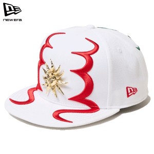 j[G Lbv 59FIFTY {Y z̓ zCg NEW ERA 5950 TAROKA TAIYO PINS WHI