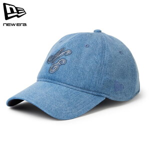 �j���[�G�� �L���b�v 9TWENTY M/L ���C���X�g�[�� �f�j�� ���C�g�l�C�r�[ ���f�B�[�X NEW ERA 920ES CL NE RHINESTONE WASDEN 263