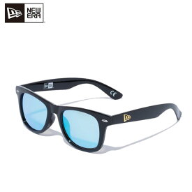 ニューエラ サングラス ウェリントン スクエアレンズ シャイニーブラックフレーム ブルーミラーレンズ NEW ERA SUNGLASSES WLTN BLU MIRROR 即納