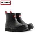 ハンター レディース メンズ レインブーツ ショートブーツ ブラック 長靴 PVC Hunter UNISEX PLAY MOLDED BOOT BLACK …