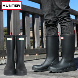 ハンター ウィメンズ レディース オリジナル プレイ トール ロングブーツ レインブーツ 長靴 ブラック 黒 Hunter Womens Original TALL Boots