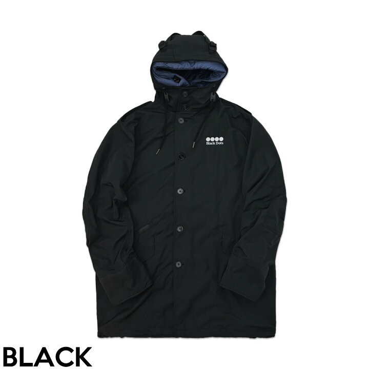楽天市場】Black Dots フーデットコート HOODED COAT : afterbase