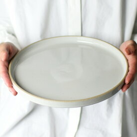 HASAMI PORCELAIN（ハサミポーセリン）[プレート Gloss Gray HPM005][25.5cm plate clear クリア 白 食器 シンプル モダン おしゃれ ギフト プレゼント 日本製 おしゃれ 電子レンジ 食洗機 スタッキング]