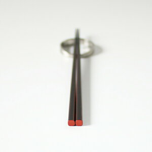 【ゆうパケット可】aisomo cosomo(アイソモコソモ)箸 溜×オレンジ[はし 漆 塗り箸 シンプル 日本製 Made in japan メイドインジャパン じょうぶ 割れにくい ギフト プレゼント 結婚祝い 入学祝