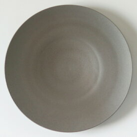 SyuRo（シュロ）せっ器plate L（グレー）[食器 ホワイト 陶磁器 うつわ 皿 プレート 焼き物]