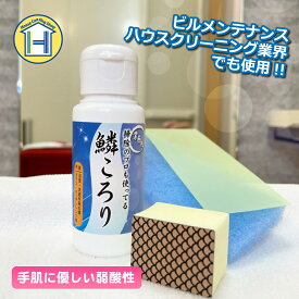 鏡 うろこ取り 鏡 ウロコ取り 水垢取り 70gうろこが取れる 水垢落とし 不織布スポンジ 研磨シート ダイヤモンドパフ付き IHガラストップ ステンレス 鏡 水あかクリーナー うろこ汚れ 水アカ ウロコ 汚れ取り 鱗ころり 送料無料