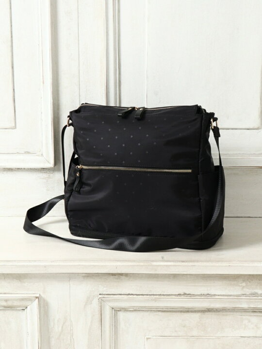 楽天市場 スター柄ママショルダーバッグ Afternoon Tea アフタヌーンティー リビング マタニティー ベビー ママバッグ ポーチ ブラック カーキ ネイビー ブルー 送料無料 Rakuten Fashion Afternoon Tea Living