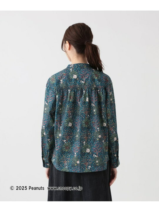 楽天市場】バンドカラーブラウス/リバティプリント/PEANUTS Afternoon 