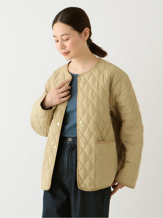 楽天市場】【SALE／20%OFF】リバーシブルキルティングノーカラー 