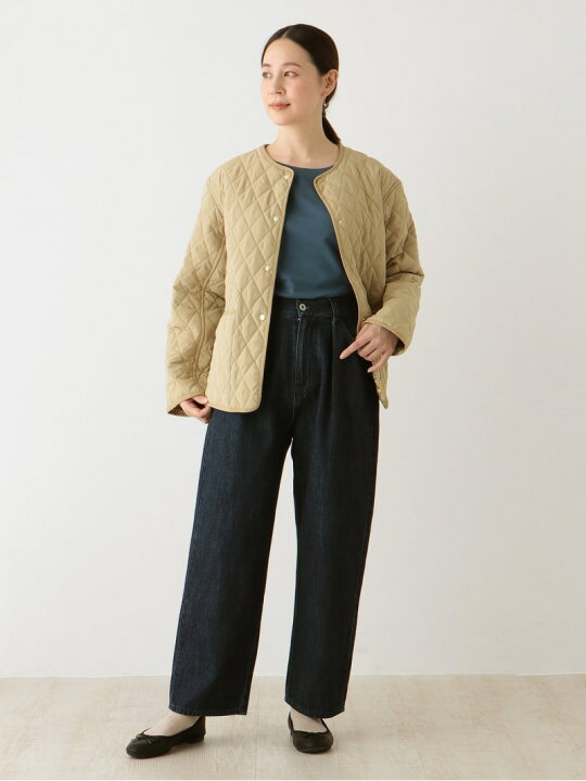 楽天市場】【SALE／20%OFF】リバーシブルキルティングノーカラー 
