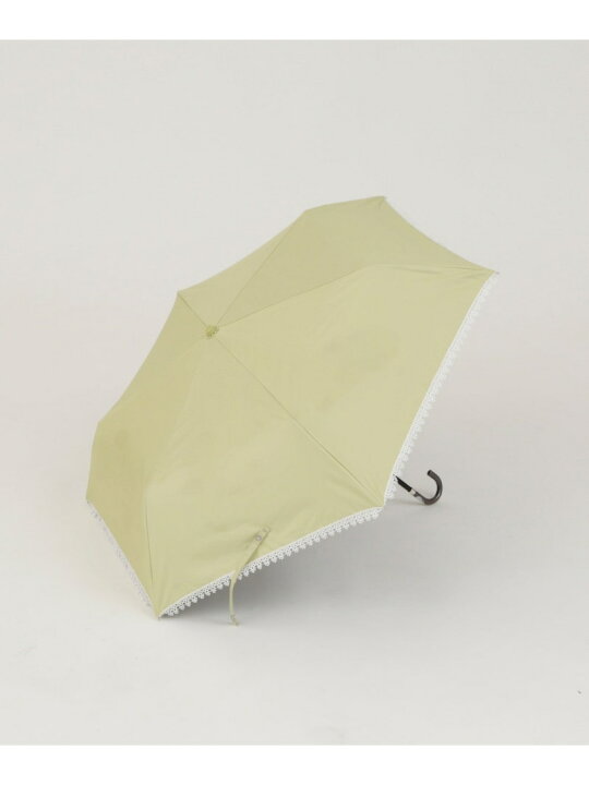 発売モデル アフタヌーンティー ストライプ晴雨兼用5段折りたたみ傘 日傘 グレー