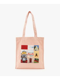 トートバッグマチ付き/コラージュ/Accidentally Wes Anderson Afternoon Tea LIVING アフタヌーンティー・リビング バッグ トートバッグ ピンク【送料無料】[Rakuten Fashion]