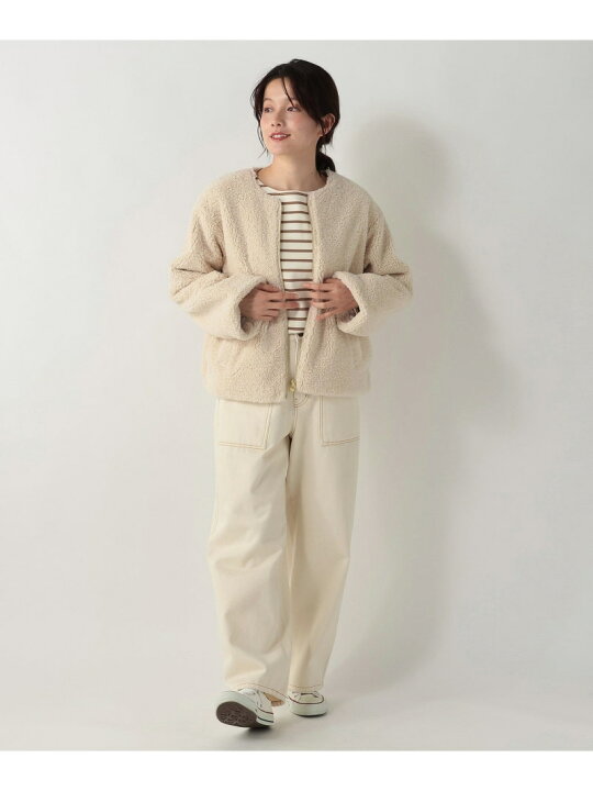 楽天市場】【SALE／30%OFF】ボアノーカラージャケット Afternoon Tea 