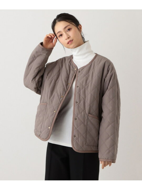 楽天市場】【SALE／30%OFF】リバーシブルキルティングノーカラー 