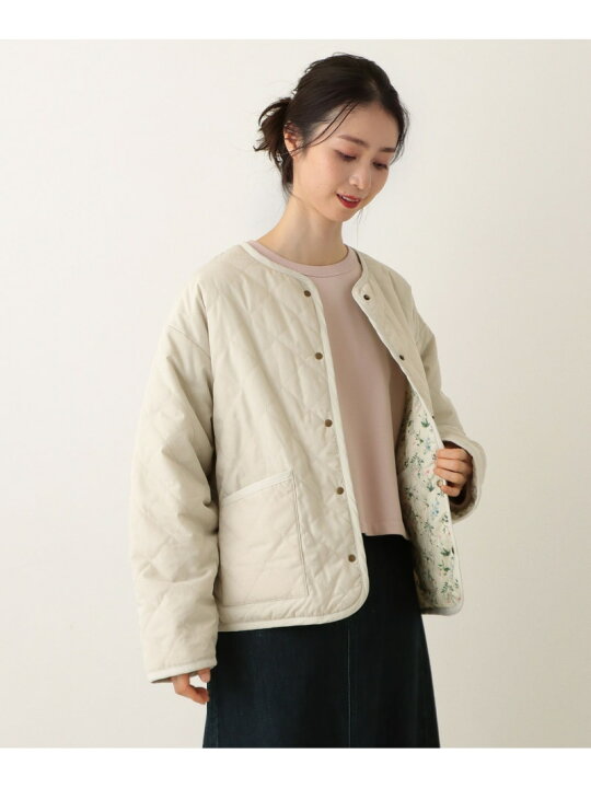 楽天市場】【SALE／30%OFF】リバーシブルキルティングノーカラー 