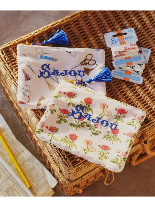 楽天市場】【SALE／30%OFF】フラットポーチ/ジョセフィンのバラ/MAISON 