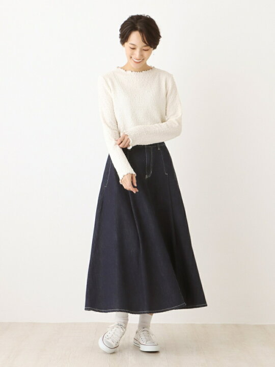 楽天市場】【SALE／37%OFF】オーガビッツデニムフレアスカート 