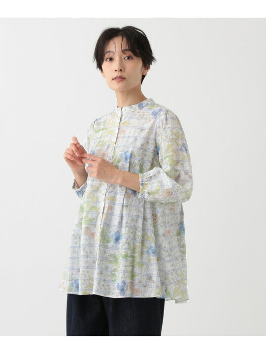 楽天市場】【SALE／40%OFF】【WEB限定】切替ブラウス/リバティプリント 