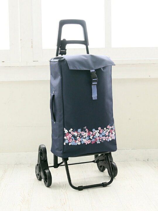 楽天市場】【SALE／30%OFF】フラワー柄保冷3輪ショッピングカート 