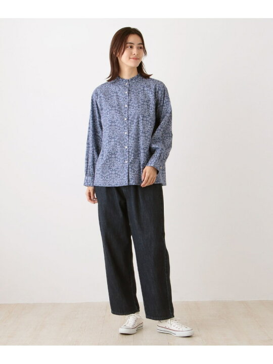 楽天市場】【SALE／30%OFF】襟フリルブラウス/リバティプリント 