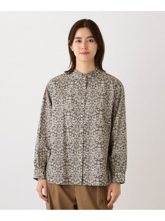 楽天市場】【SALE／30%OFF】襟フリルブラウス/リバティプリント 