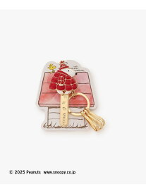 バッグキークリップ/PEANUTS Afternoon Tea LIVING アフタヌーンティー・リビング ファッション雑貨 その他のファッション雑貨 レッド[Rakuten Fashion]
