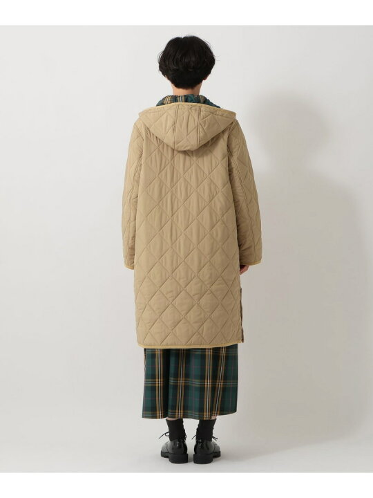楽天市場】【SALE／30%OFF】タータンチェック柄フード付きキルトロング 